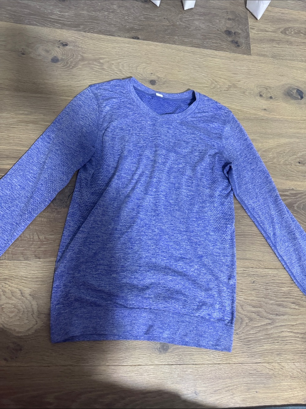 lululemon athletica Kids Long Sleeve Crew - Heathered Blue